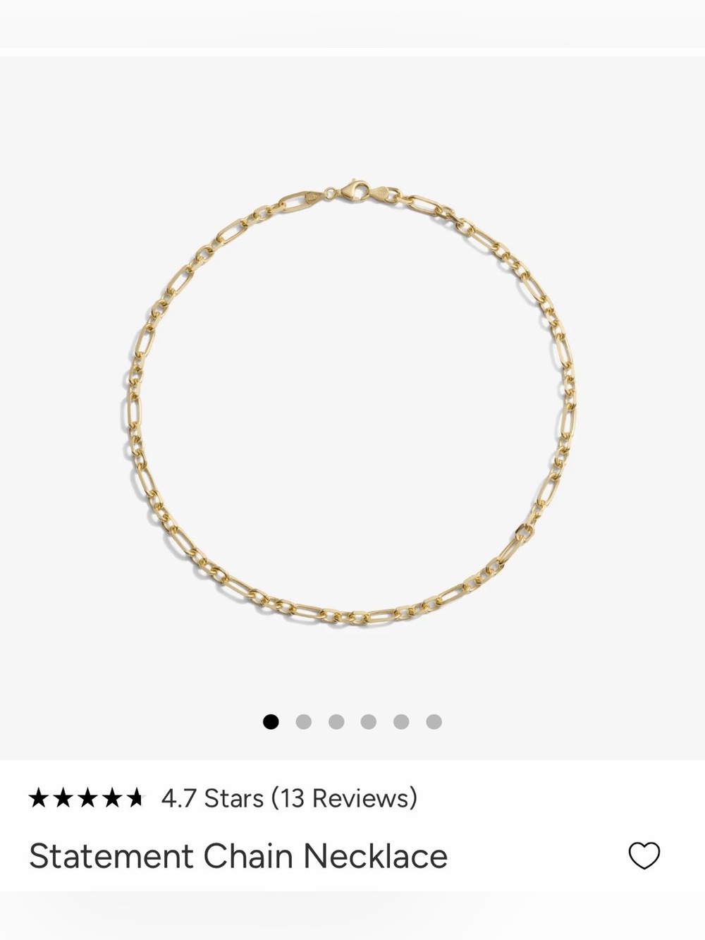 Awe Inspired Statement Chain Necklace - Picture 2 of 3
